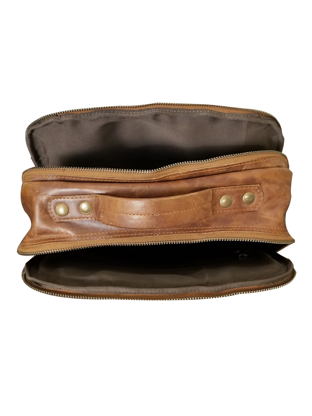 Vintage Brown Leather Laptop Backpack – Classic Style for Work & Travel