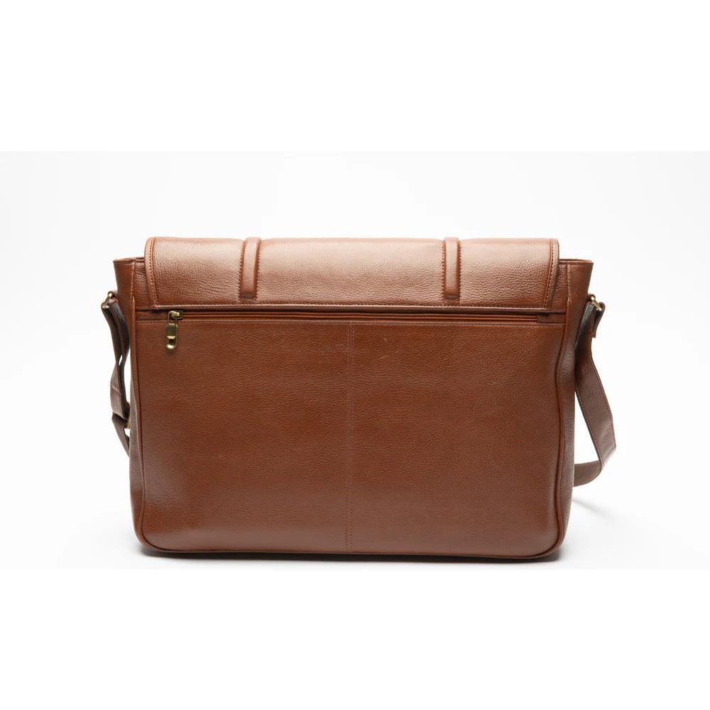 Men’s Leather Laptop Messenger Bag – Stylish & Professional Work Bag