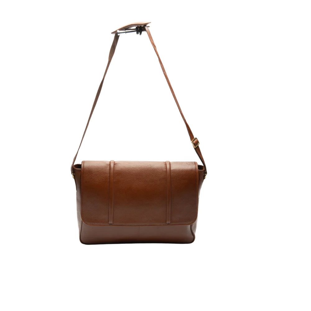 Men’s Leather Laptop Messenger Bag – Stylish & Professional Work Bag