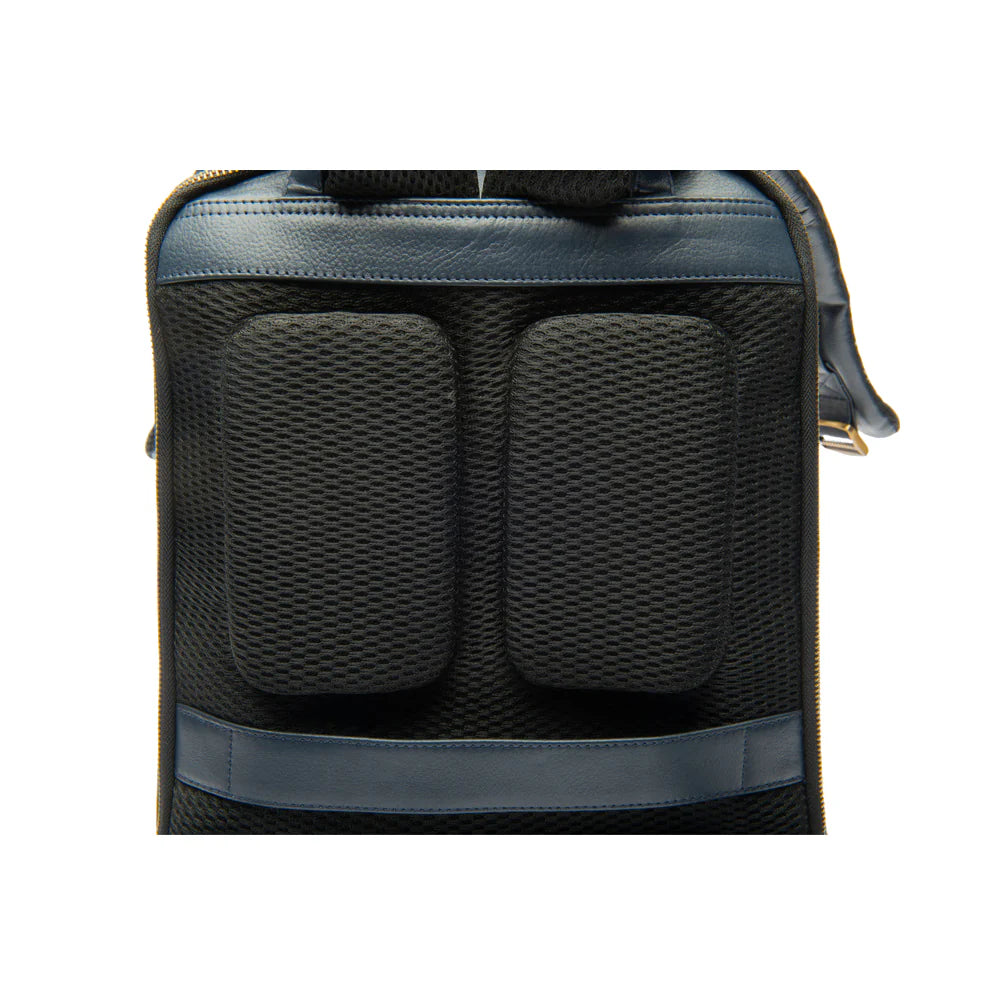 Urban Navy Leather Backpack – Sleek & Stylish Everyday Carry