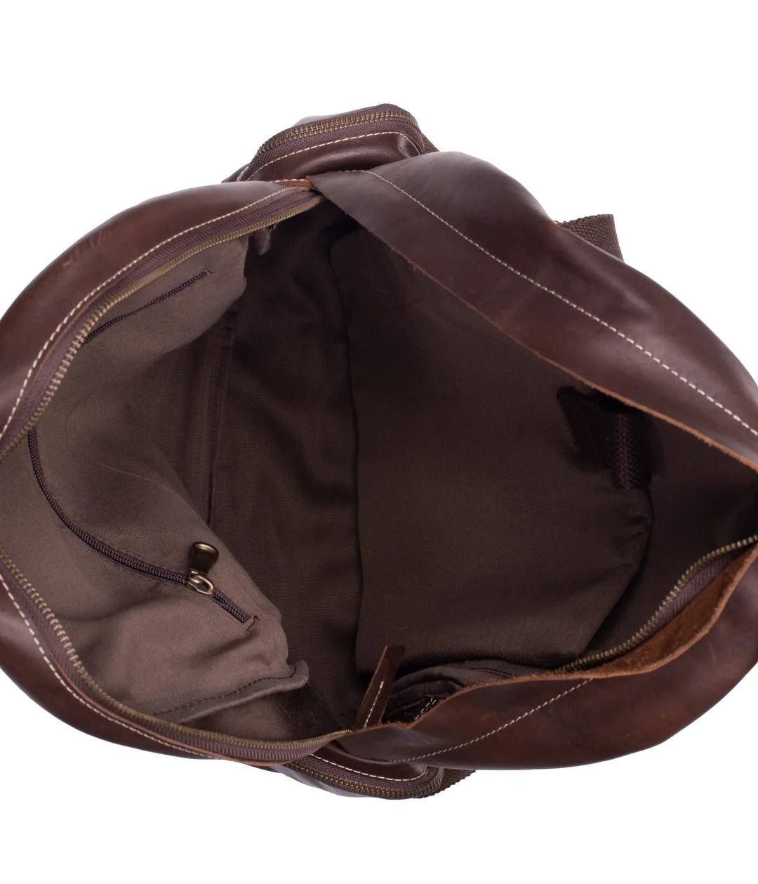 Men’s Dark Brown Slim Laptop Backpack – Minimalist Business Carry