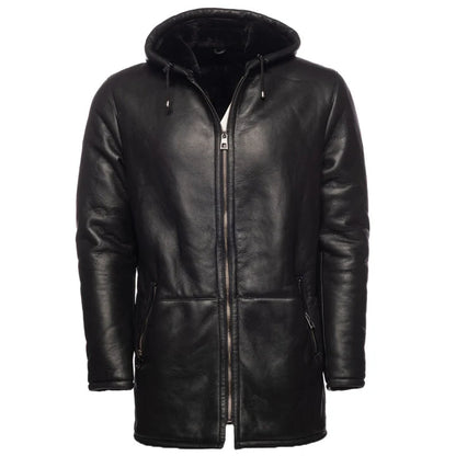 Hooded Shearling Jacket – Cozy and Stylish Winter Coat