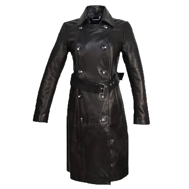 Full-Length Overcoat with Waist Belt – Timeless Elegance & Warmth
