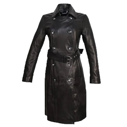 Full-Length Overcoat with Waist Belt – Timeless Elegance & Warmth
