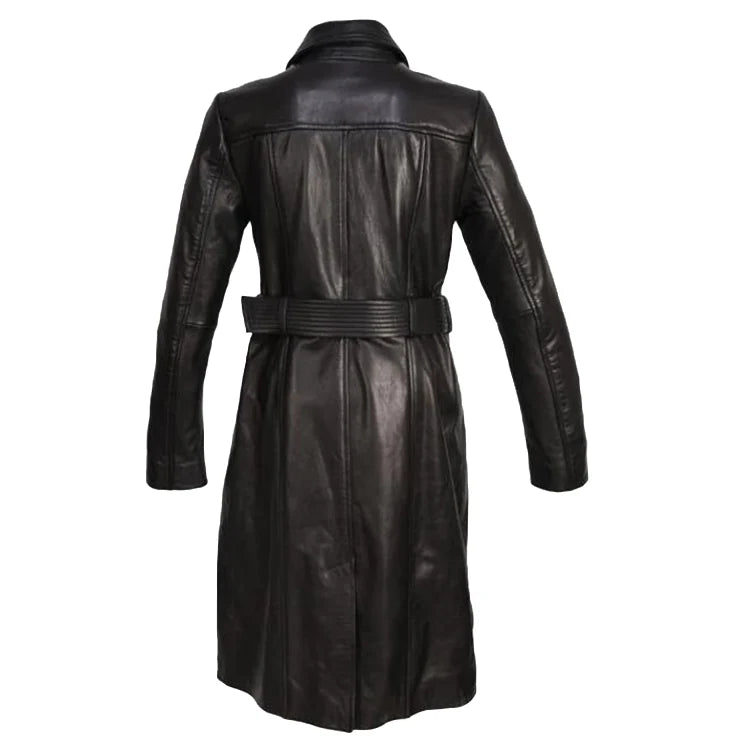 Full-Length Overcoat with Waist Belt – Timeless Elegance & Warmth