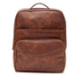 Vintage Brown Leather Laptop Backpack – Classic Style for Work & Travel