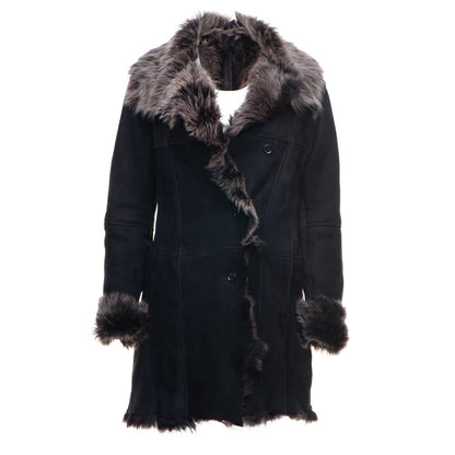 Authentic Sheepskin Shearling Coat – Warm & Stylish for Cold Weather