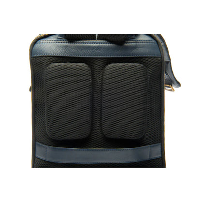 Urban Navy Leather Backpack – Sleek & Stylish Everyday Carry