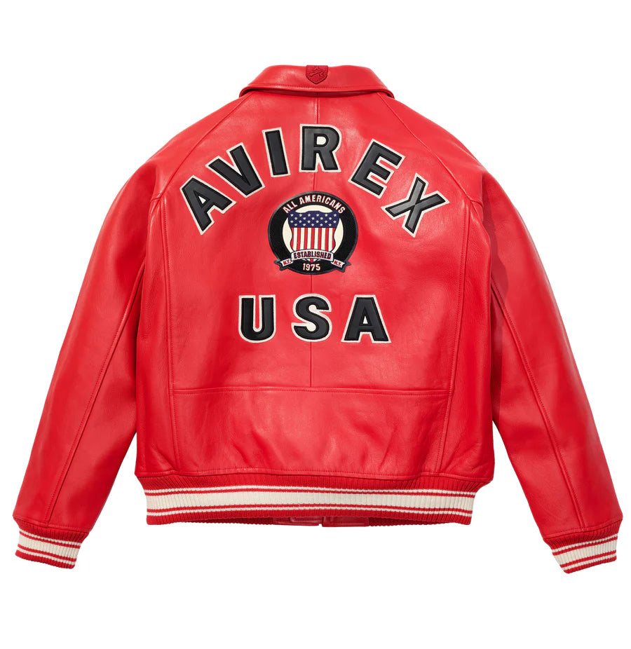 Avirex Icon Jacket – Classic American Style with Bold Embroidered Graphics & Premium Build