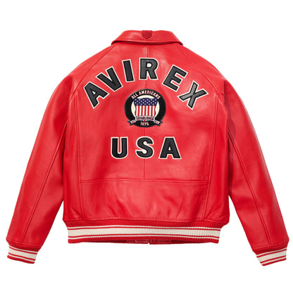 Avirex Icon Jacket – Classic American Style with Bold Embroidered Graphics & Premium Build