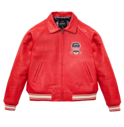 Avirex Icon Jacket – Classic American Style with Bold Embroidered Graphics & Premium Build