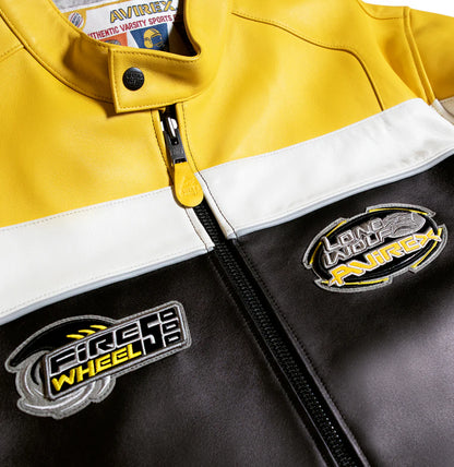 Lone Wolf Racer Jacket – Vintage-Inspired Motorcycle Style with Bold Lone Wolf Graphics