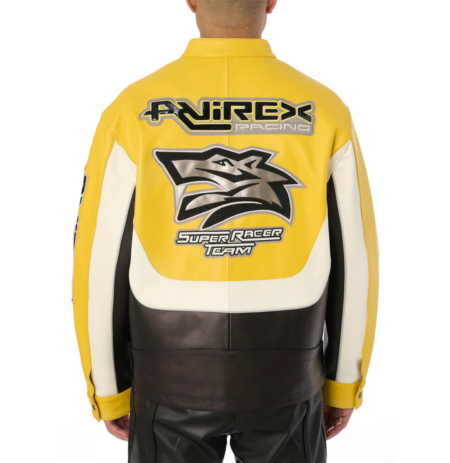 Lone Wolf Racer Jacket – Vintage-Inspired Motorcycle Style with Bold Lone Wolf Graphics
