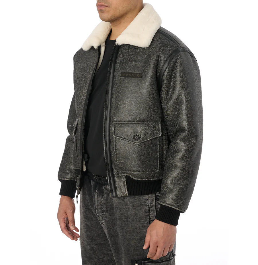 Shearling B-3 Jacket – Classic Warmth & Timeless Aviation Style