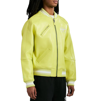Avirex Stadium Jacket – Premium Leather Varsity Style with Bold Stadium Graphics & Embroidery
