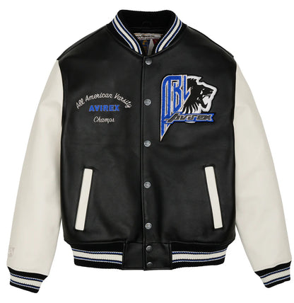 Black Lions Varsity Jacket – Classic Letterman Style with Bold Embroidered Black Lions Patches