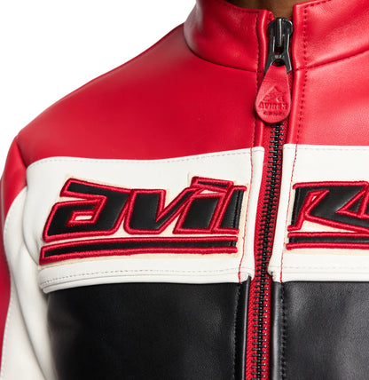 Cropped Colorblock Moto Jacket – Striking Biker Style with Bold Contrast Panels & Modern Fit