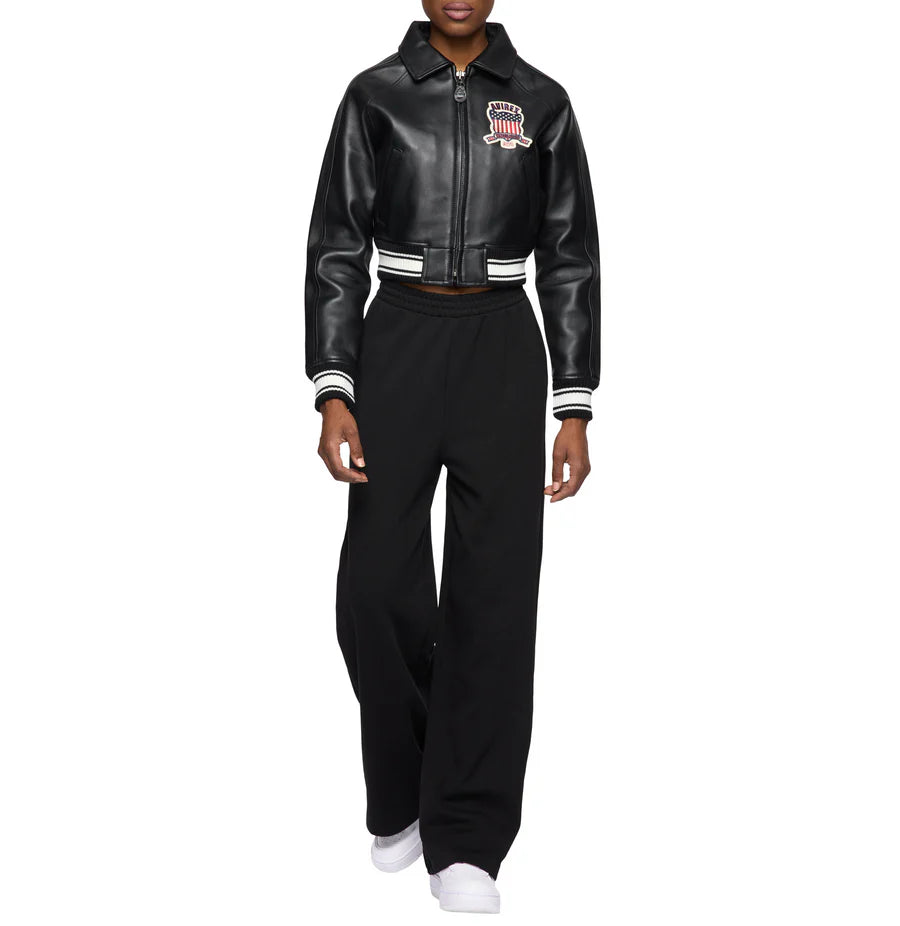 Women's Cropped Icon Jacket – Bold Streetwear Style with Embroidered Details & Modern Fit