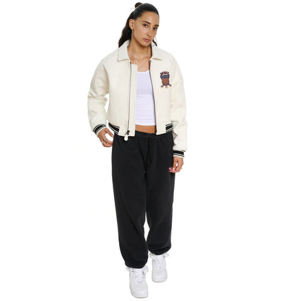 Avirex Women's Cropped Icon Jacket – Premium Streetwear with Signature Embroidery & Modern Fit