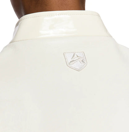 Avirex Cropped Patent Leather Moto Jacket – High-Gloss Finish with Bold Streetwear Edge