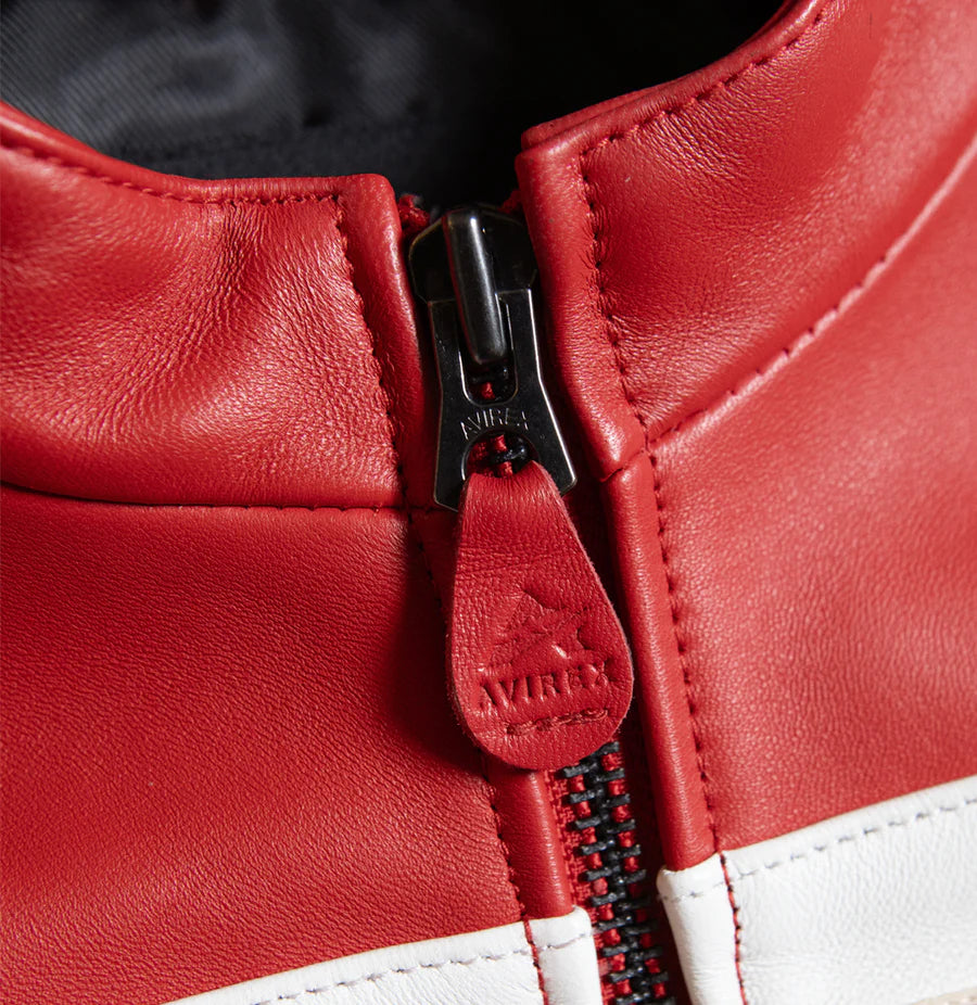 Cropped Colorblock Moto Jacket – Striking Biker Style with Bold Contrast Panels & Modern Fit