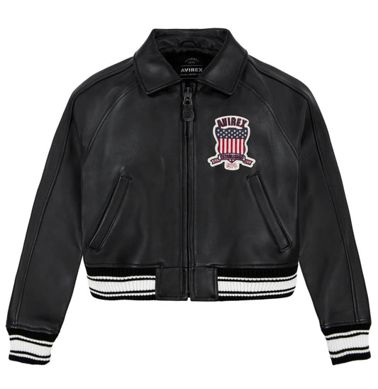Women's Cropped Icon Jacket – Bold Streetwear Style with Embroidered Details & Modern Fit