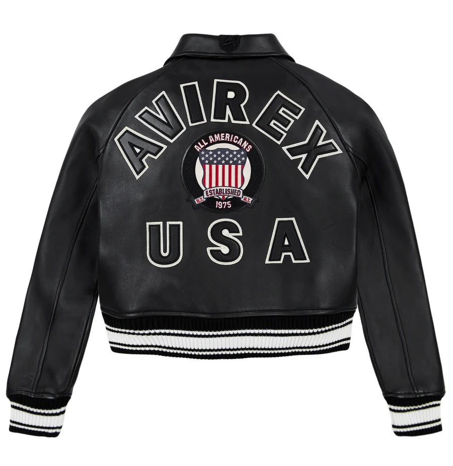 Women's Cropped Icon Jacket – Bold Streetwear Style with Embroidered Details & Modern Fit