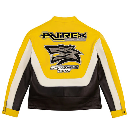 Lone Wolf Racer Jacket – Vintage-Inspired Motorcycle Style with Bold Lone Wolf Graphics