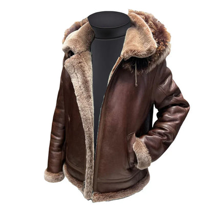 Men’s Felix Brown Bomber Jacket – Lightweight Hoodie Style Outerwear