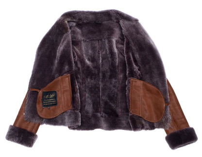 B-3 Bomber Sheepskin Shearling Jacket – Classic Aviator Style
