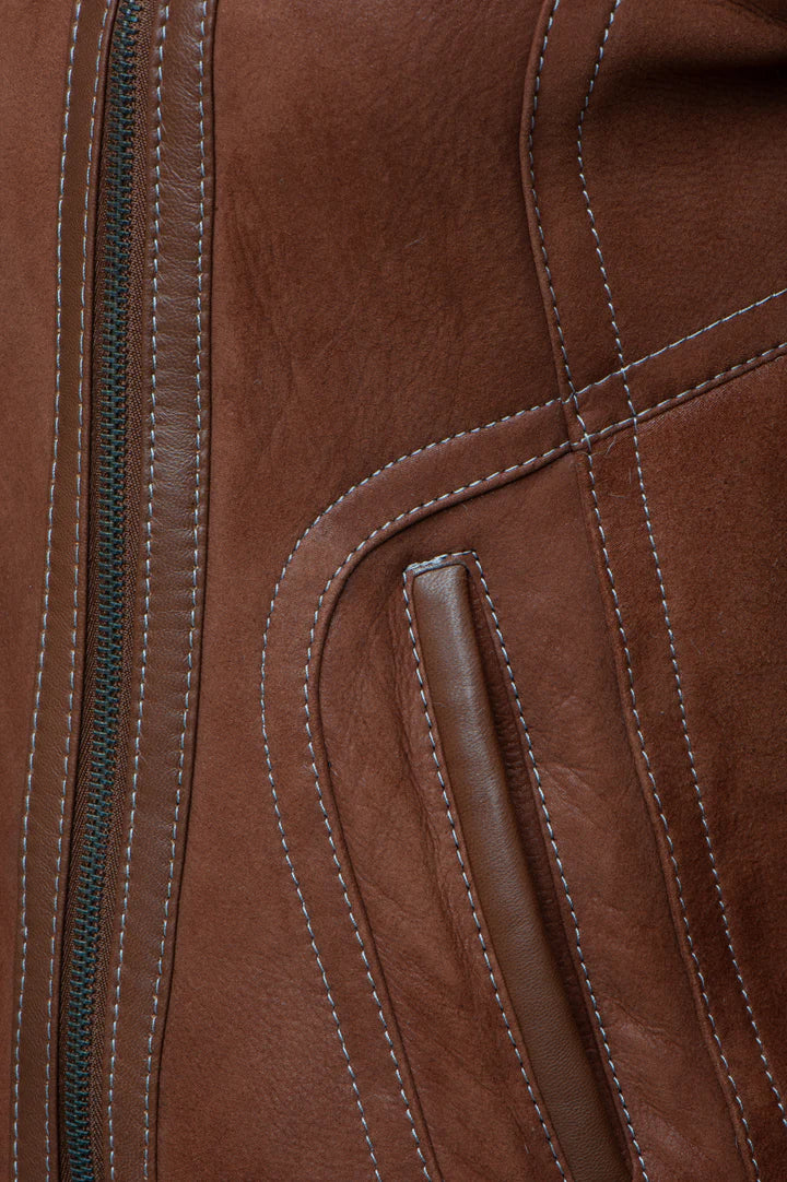 B-3 Bomber Sheepskin Shearling Jacket – Classic Aviator Style