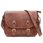 Vintage-Inspired Men’s Tan Leather Satchel – Durable & Stylish for Everyday Use