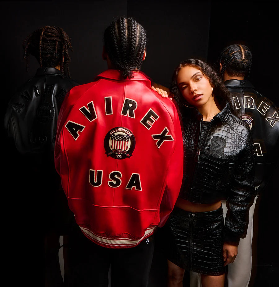 Avirex Icon Jacket – Classic American Style with Bold Embroidered Graphics & Premium Build