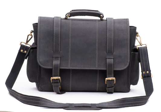 Men’s Executive Leather Messenger Bag – Perfect for Work & Travel