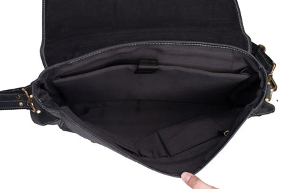 Men’s Executive Leather Messenger Bag – Perfect for Work & Travel