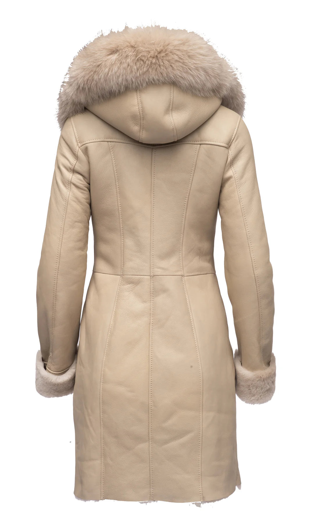 Women’s Shearling Jacket – Genuine Sheepskin & Fox Fur
