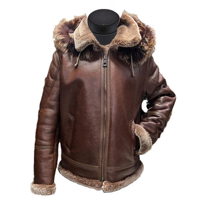 Men’s Felix Brown Bomber Jacket – Lightweight Hoodie Style Outerwear