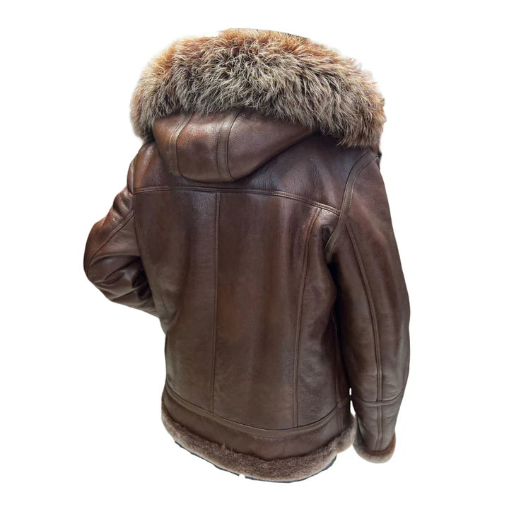 Men’s Felix Brown Bomber Jacket – Lightweight Hoodie Style Outerwear