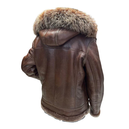 Men’s Felix Brown Bomber Jacket – Lightweight Hoodie Style Outerwear