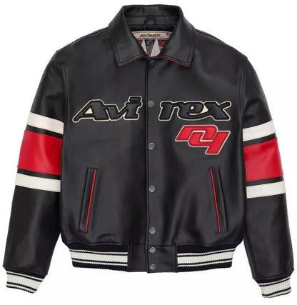 Men’s Avirex Genuine Cowhide Leather Bomber – American Flight Jacket
