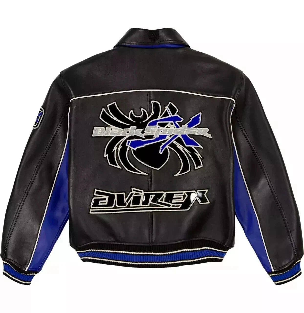 Men’s Avirex Genuine Cowhide Leather Bomber Jacket – American Flight Style