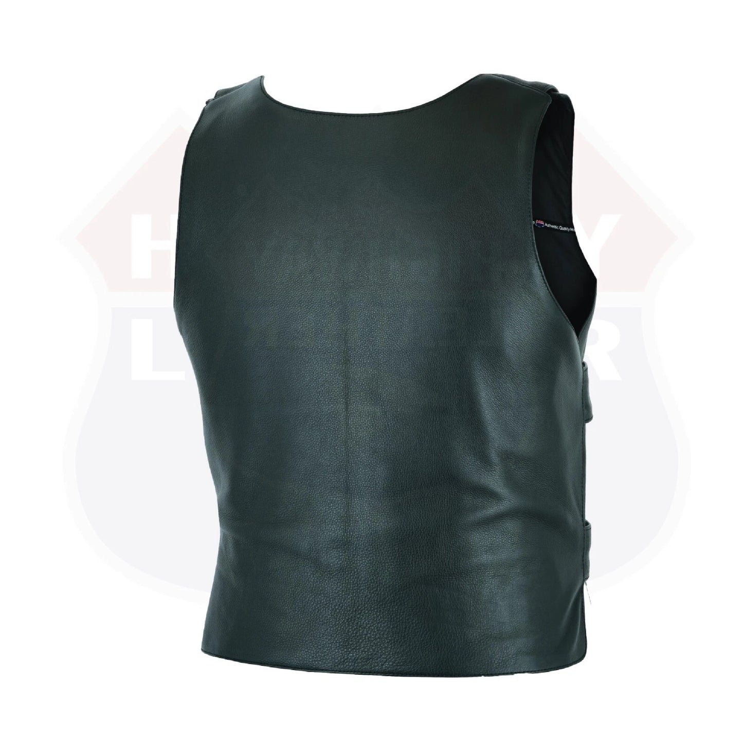 Women’s Bulletproof-Style Leather Motorcycle Vest – Tactical Biker Club Vest with Ammo Pockets