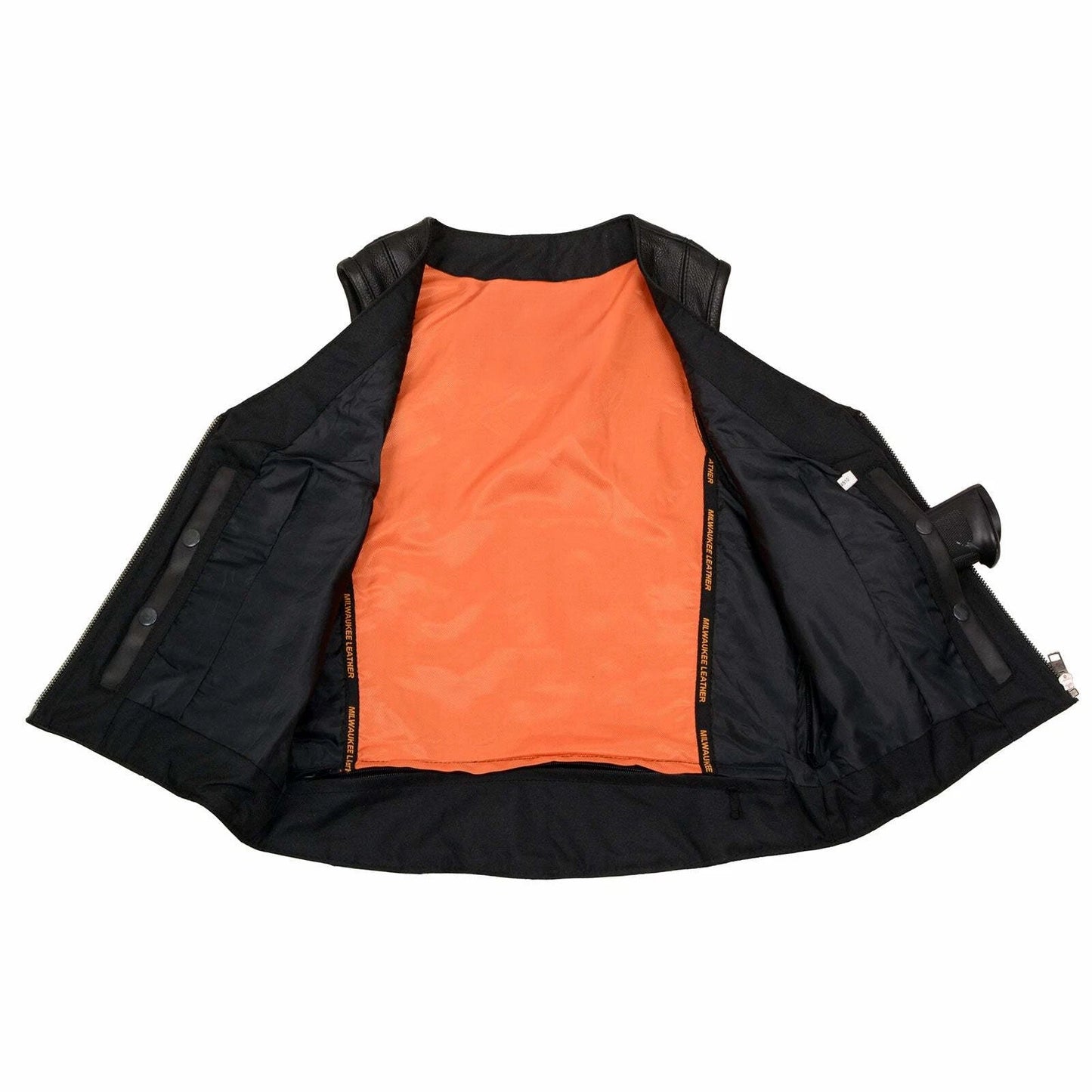 Women's Motorcycle Vest with Adjustable Side Buckles – Stylish Biker Gear