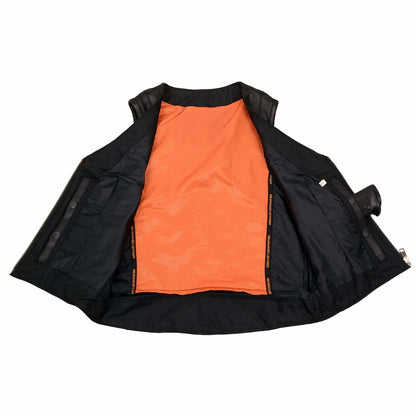 Women's Motorcycle Vest with Adjustable Side Buckles – Stylish Biker Gear