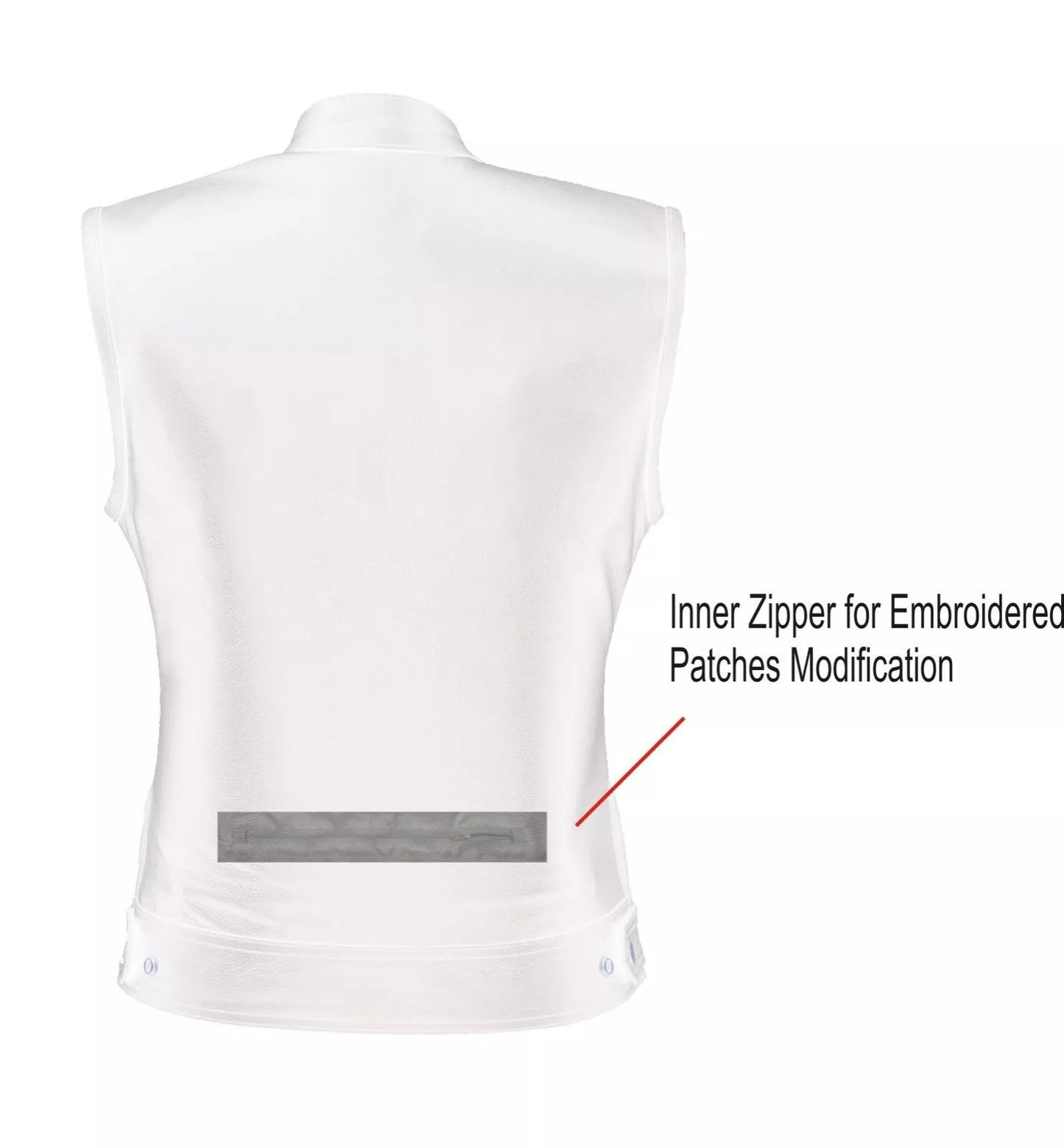 Women's Club Style Motorcycle Vest – Top Grain Cowhide Leather, Soft & Thick