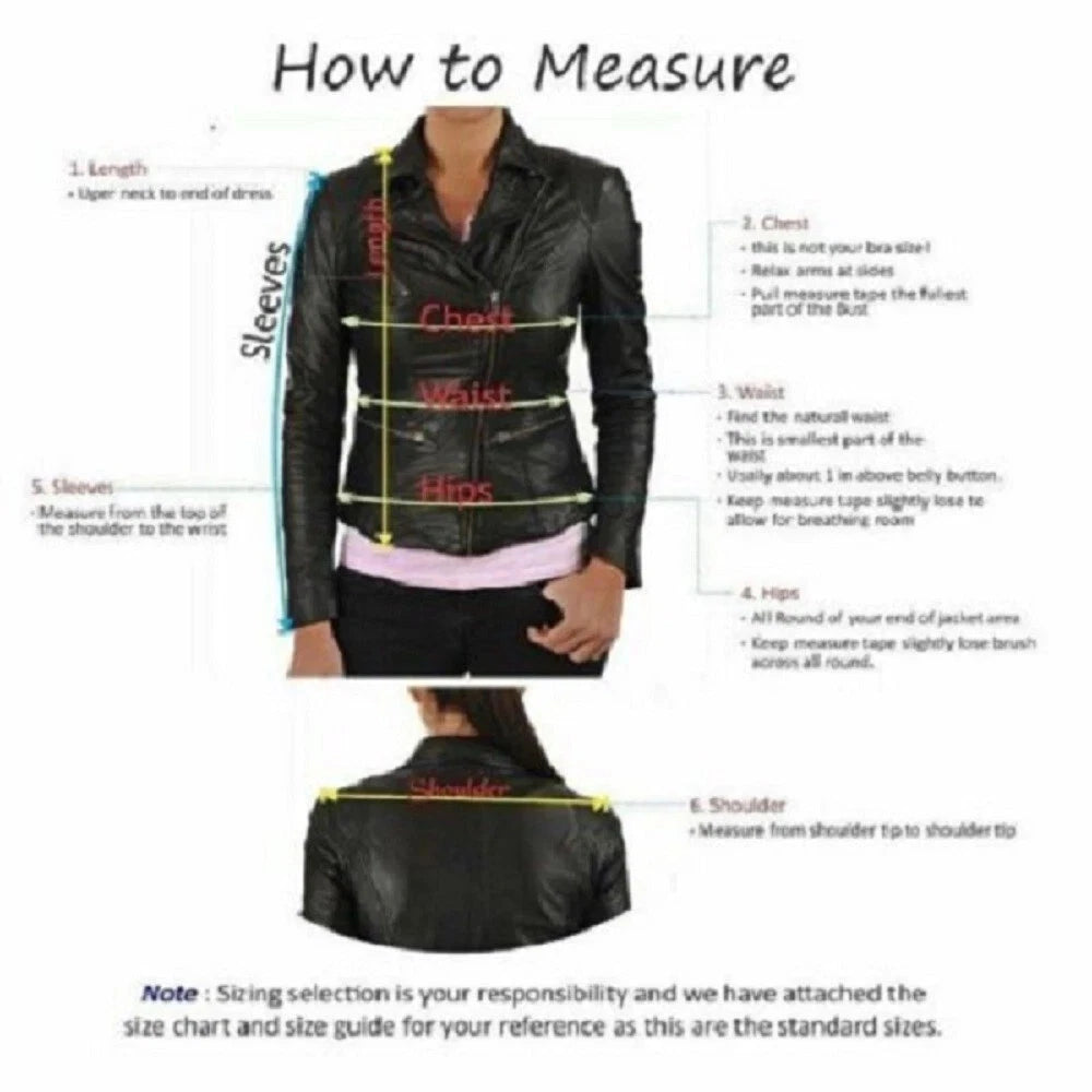 Women’s Brown Leather Biker Jacket Classic Style Real Soft Leather Outerwear